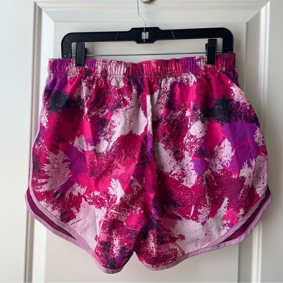 Nike Women's Dry Printed Tempo Running Shorts Pink Splatter XL Annette - Picture 6 of 10